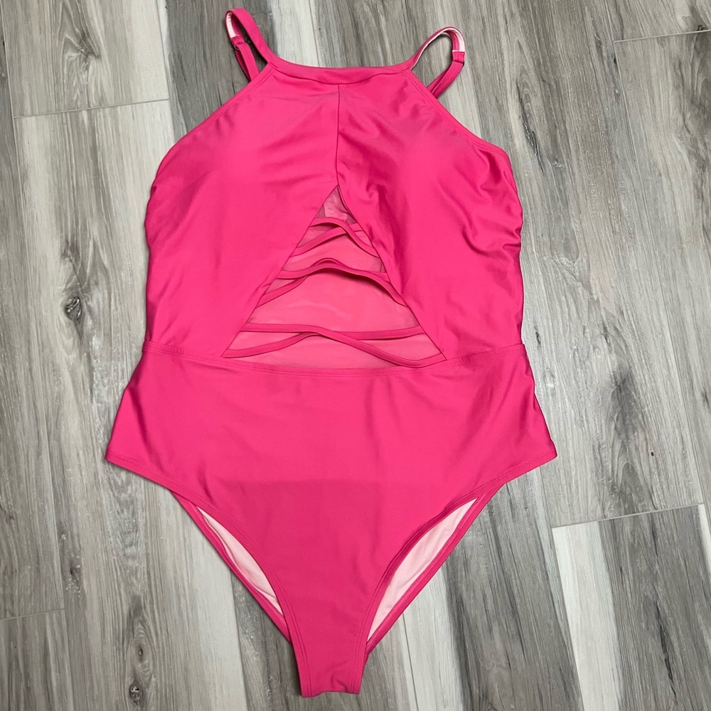 Pink one piece
